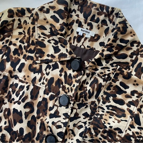 Appraisal Jackets & Blazers - Leopard Print Jacket Coat Large